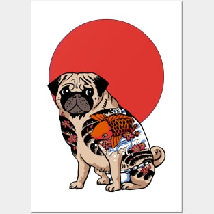 Yakuza Pug Posters and Art